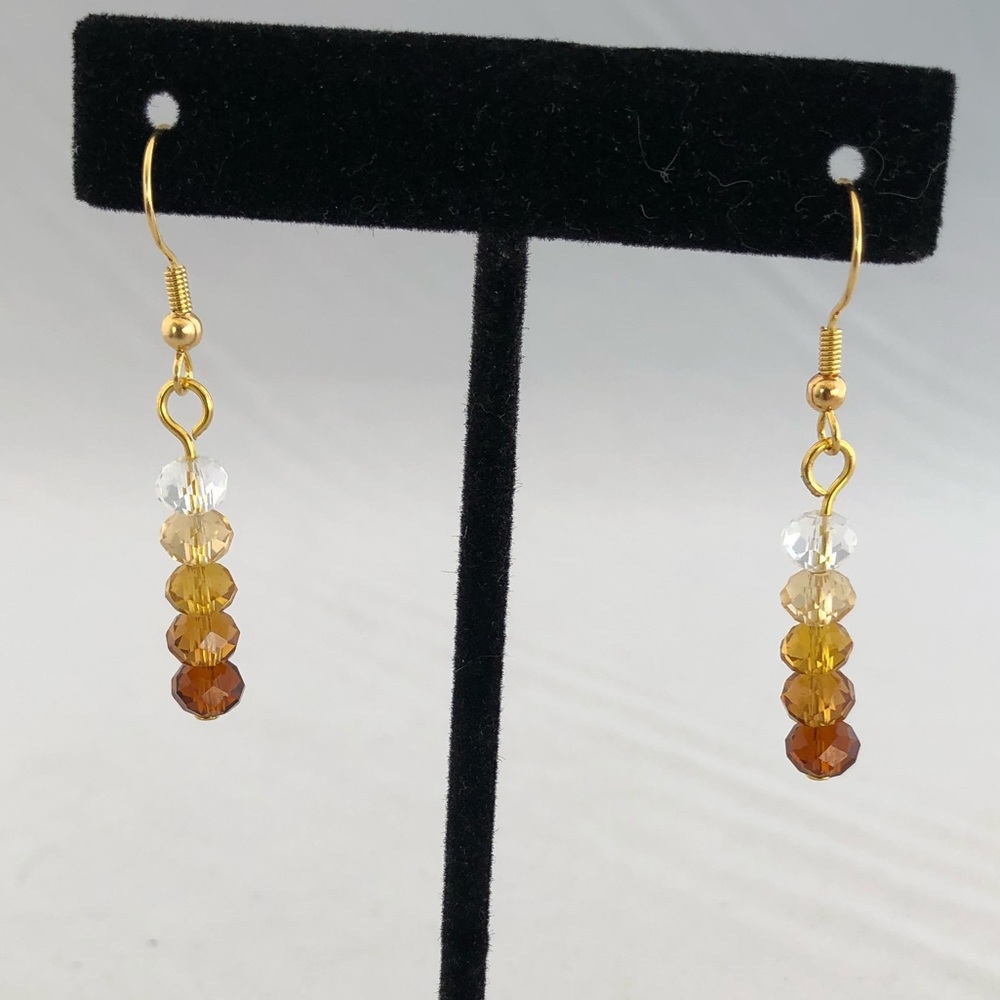 Handmade glass bead earrings